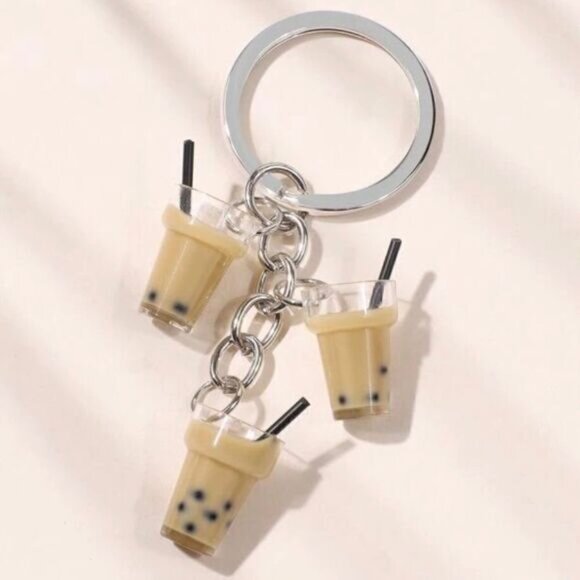 Triple Bubble Tea Keychain - Picture 3 of 4